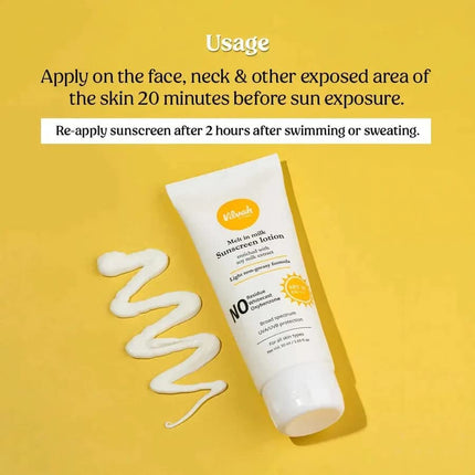 vilvah STORE Vilvah Melt-In-Milk Sunscreen Spf 50 Pa+++ With Soy Milk-60ml