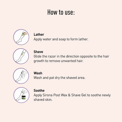 Sirona 5 Blade Mini Travel Razor for Women (Pack of 1)