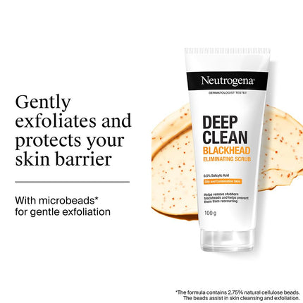 Neutrogena Deep Clean Scrub Blackhead Eliminating Daily Scrub For Face, 100g