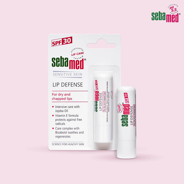 SebaMed Lip Defense Lip Balm With Spf 30 + Vit E 4.8 Gm, White