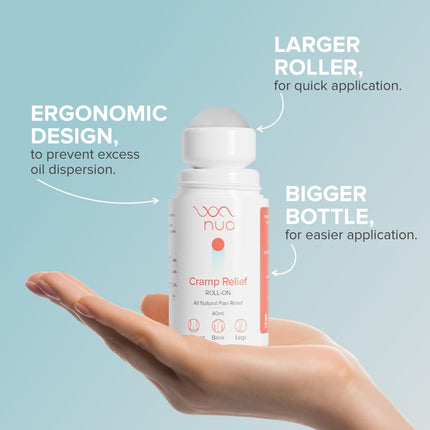 Nua Cramp Relief Roll-On | Quick Relief | 40ml