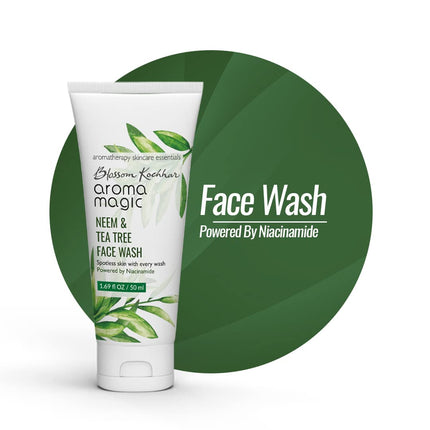 Aroma Magic Neem & Tea Tree Face wash 5% Niacinamide & Aloevera Gel-50ml