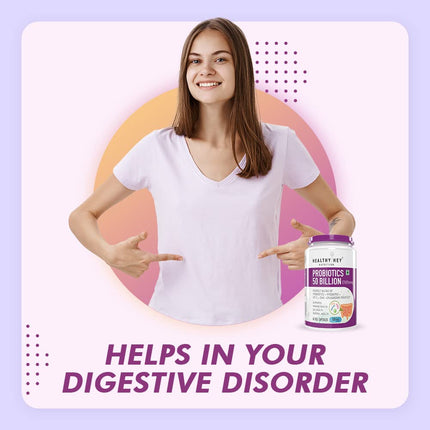 Healthy Hey Nutrition Probiotics  60 Veg Capsules