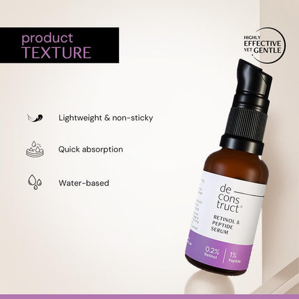 Deconstruct 0.2% Retinol Face Serum With 1% Peptide-30ML
