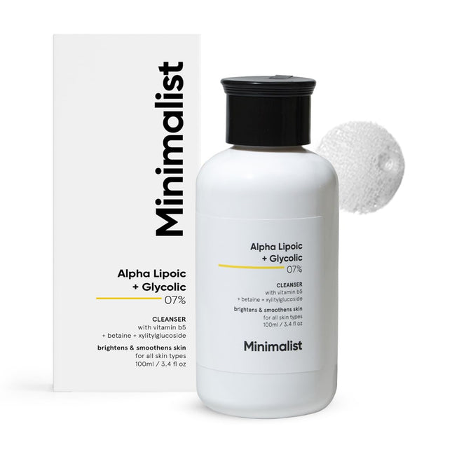 Minimalist 7% ALA + Glycolic Face Wash -100ml