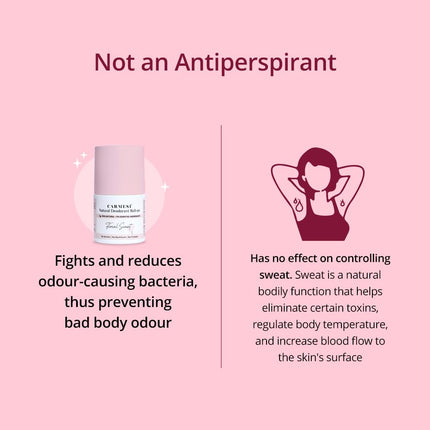 Carmesi Natural Deodorant Roll-on for Women-50 ml