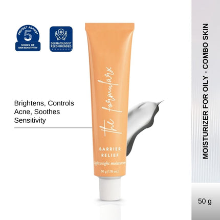 The Formularx Barrier Relief Ceramide Moisturizer  With Niacinamide & Hyaluronic Acid-50gm