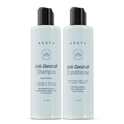 Arata Anti Dandruff Detox Duo For Normal, Oily Hair Shampoo +Conditioner 200ml