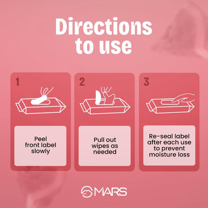 MARS Refreshing Wet Wipes for Face-25wipes