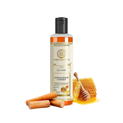 Khadi Natural Sandalwood & Honey Face Wash-210ml