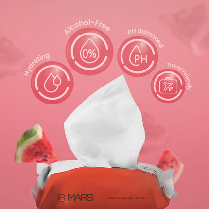 MARS Refreshing Wet Wipes for Face-25wipes
