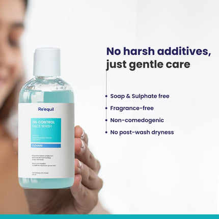 RE' EQUIL Oil Control Face Wash with Zinc PCA-200ml