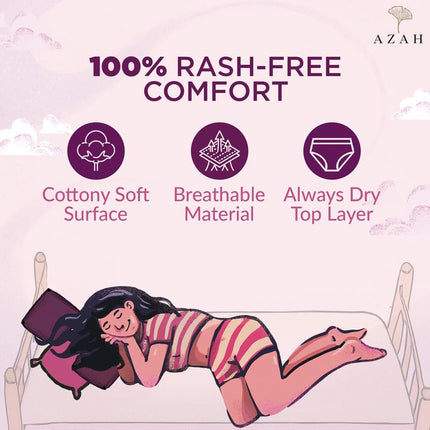 Azah Teen Disposable Period Panty for Girls Pack of 5