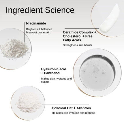 The Formularx Barrier Relief Ceramide Moisturizer  With Niacinamide & Hyaluronic Acid-50gm