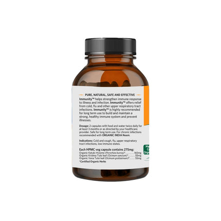 Organic India Immunity Booster - 180 Veg Capsules