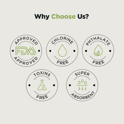 PEESAFE Ultra Thin Sanitary Pad 30 Pads- 14 XL Pads + 16 XXL