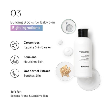 Minimalist Baby Lotion with Ceramide & Squalane-300Gm