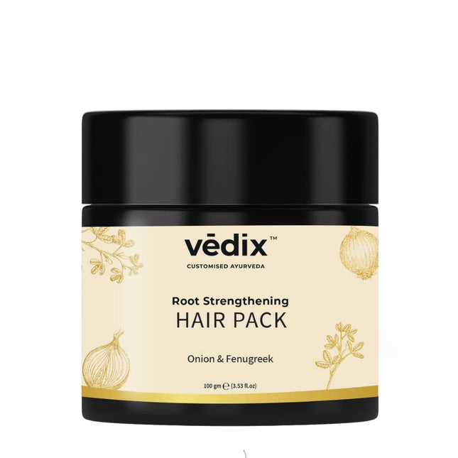 Vedix Hair Pack for Hair Growth with Onion + Methi Powder 100gms