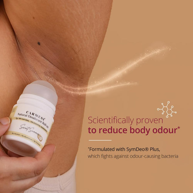 Carmesi Natural Deodorant Roll-on Combo for Women 2x 50 ml