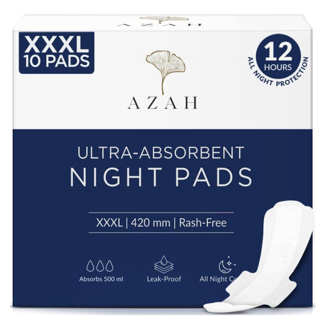 Azah Sanitary Pads for Women XXXL Night Pads