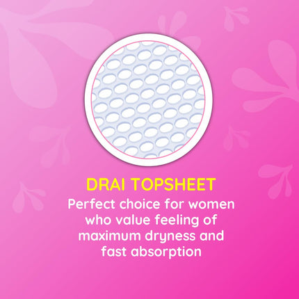 Bella Ultra Drai Pads Women|Sanitary Napkins Size Xl 16 Pcs Pack Of 1