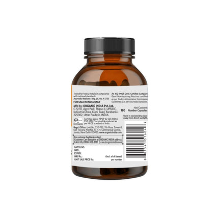Organic India Immunity Booster - 180 Veg Capsules