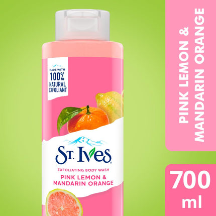 St. Ives Exfoliating Body Wash| Pink Lemon & Mandarin Orange extracts |Shower gel-650ml