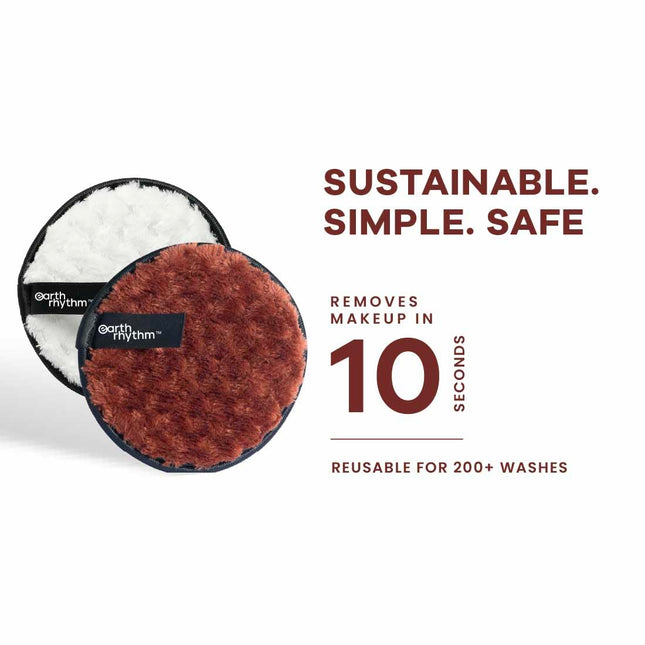 Earth Rhythm Instant Makeup Remover Pads -Pack of 2