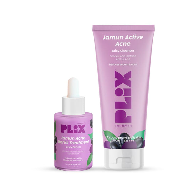 The Plant Fix Plix Jamun Face Wash and Acne Marks Serum Combo(100ML + 30ML)
