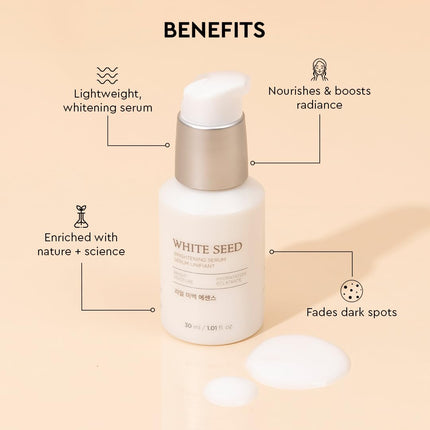 The Face Shop White Seed Brightening Face Serum with Niacinamide & Hyaluronic Acid -30ml