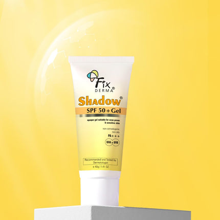 Fixderma Shadow Sunscreen SPF 50+ PA+++ Gel Broad Spectrum Sunscreen Unisex - 40 g (Pack of 1)