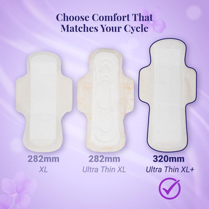 NIINE Dry Comfort Ultra Thin XL+ Sanitary Napkins (Pack of 1) 50 Pads|320mm