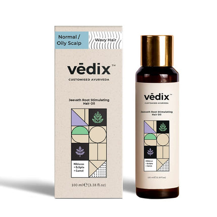 Vedix Vapra Root Stimulating Ayurvedic Hair Oil | Hair Growth Oil With Chamomile + Indian Licorice + Onion Hair Oil | 100ml