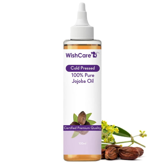WishCare Pure Cold Pressed Natural Unrefined Jojoba Oil Moisturizer 100 Ml
