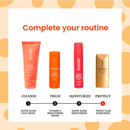 Foxtale SPF 50 Tinted cPA++++ - Nude | Niacinamide & Vitamin E | UVA/UVB Protection + BB Cream + Foundation- 50ml