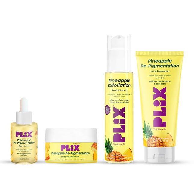 The Plant Fix Plix | Pineapple De-Pigmentation Regime with Pineapple Smoothie Moisturizer