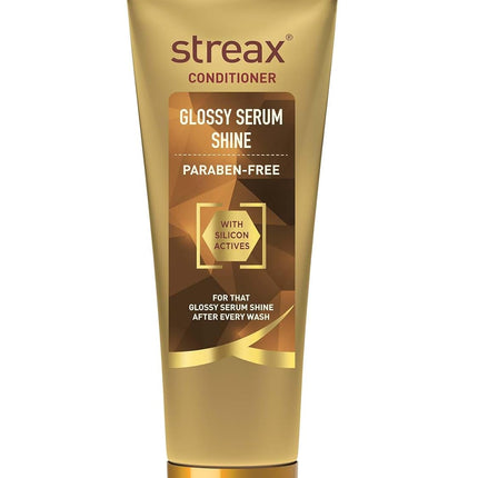 Streax Glossy Serum Shine Unscented Hair Conditioner For Women & Men-240ml