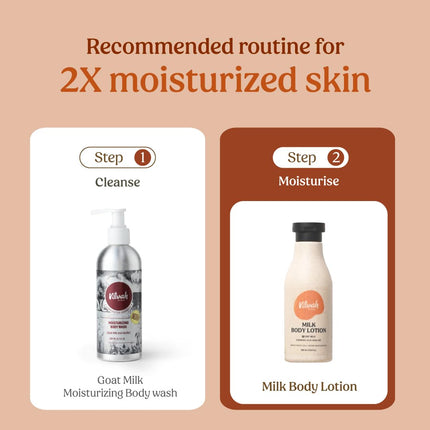 Vilvah Store Milk Body Lotion With Oat Milk, Ceramides and Olive Squalane-250ml