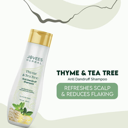 Jovees Herbal Thyme & Tea Tree Anti Dandruff Shampoo For Men & Women- 300ml