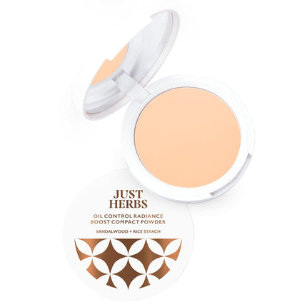 Just Herbs Oil Control Radiance Booster Age Defying Compact Powder -9g