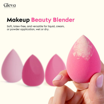 Gleva Makeup Blender Sponge Set of 4