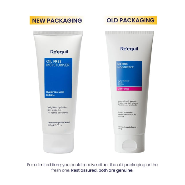Re'equil Oil Free Moisturizer Cream With Hyaluronic Acid & Betaine-100gm