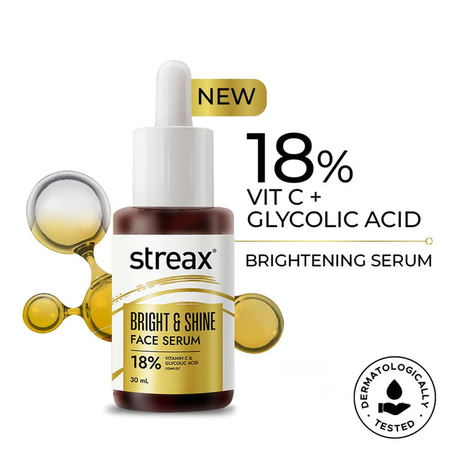 Streax Vitamin C 18% Vitamin C Face Serum, 30 ml