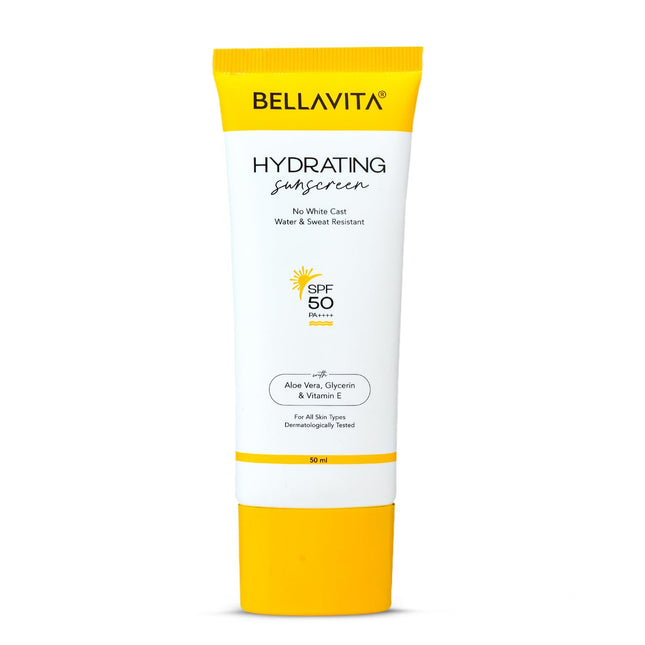 BELLAVITA Water based Hydrating Sunscreen, SPF 50, Lightweight PA+++ 50ML
