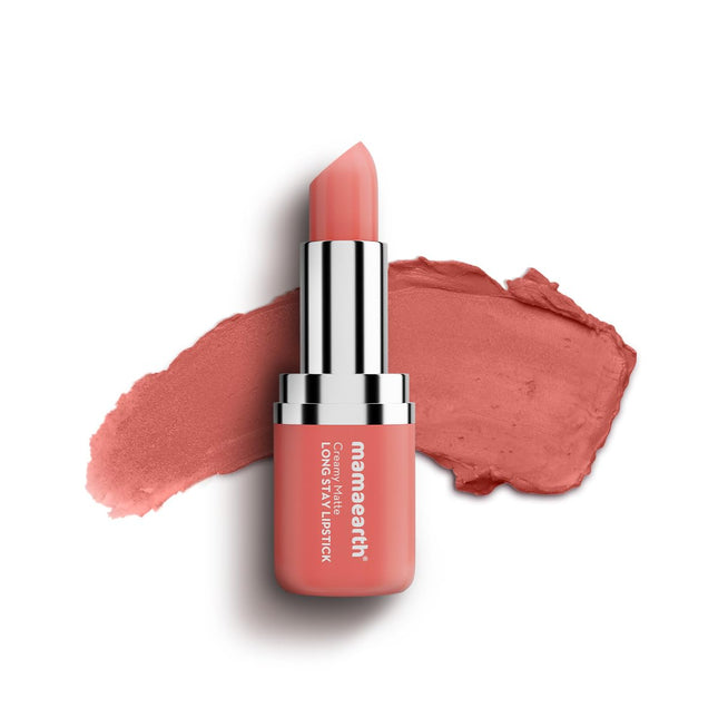 Mamaearth Creamy Matte Long Stay Lipstick with Murumuru Butter -4.2g