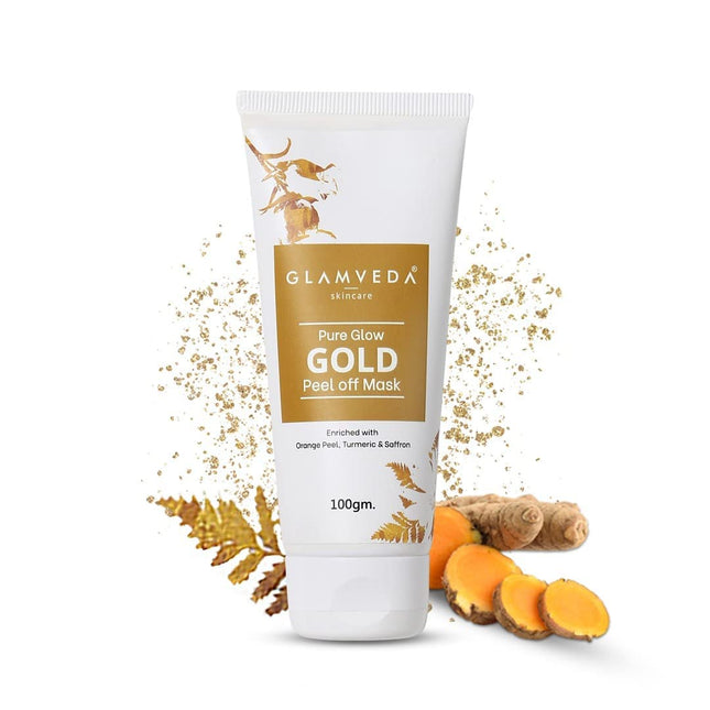 Glamveda Pure Glow Gold Peel Off Mask-100gm