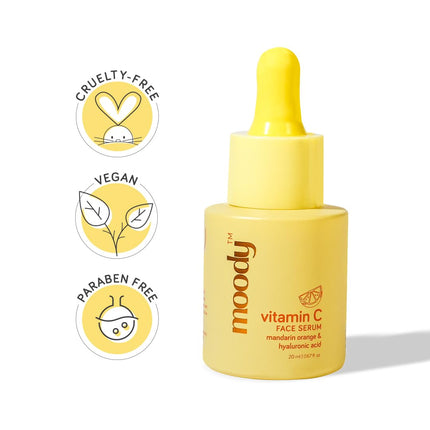 Moody Vitamin C Face Serum Orange & Hyaluronic Acid-20ml