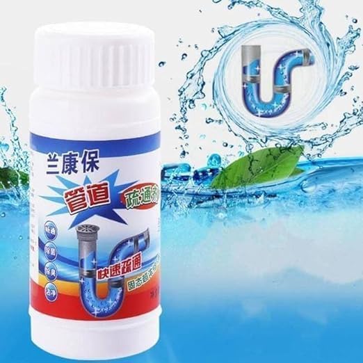 Sink & Drain Cleaner Powder | Powerful & Clog Remover Sink Cleaning Powder | Automatic Toilet Blockage Cleaner, Removes Clogs, Blockage in Washbasin, Septic Tank, Sinks, Pipes