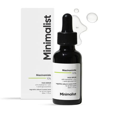 Minimalist Oil Control & Anti-Acne 10% Niacinamide Face Serum with Zinc-30ml