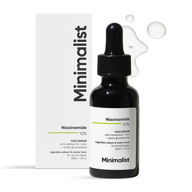Minimalist Oil Control & Anti-Acne 10% Niacinamide Face Serum with Zinc-30ml